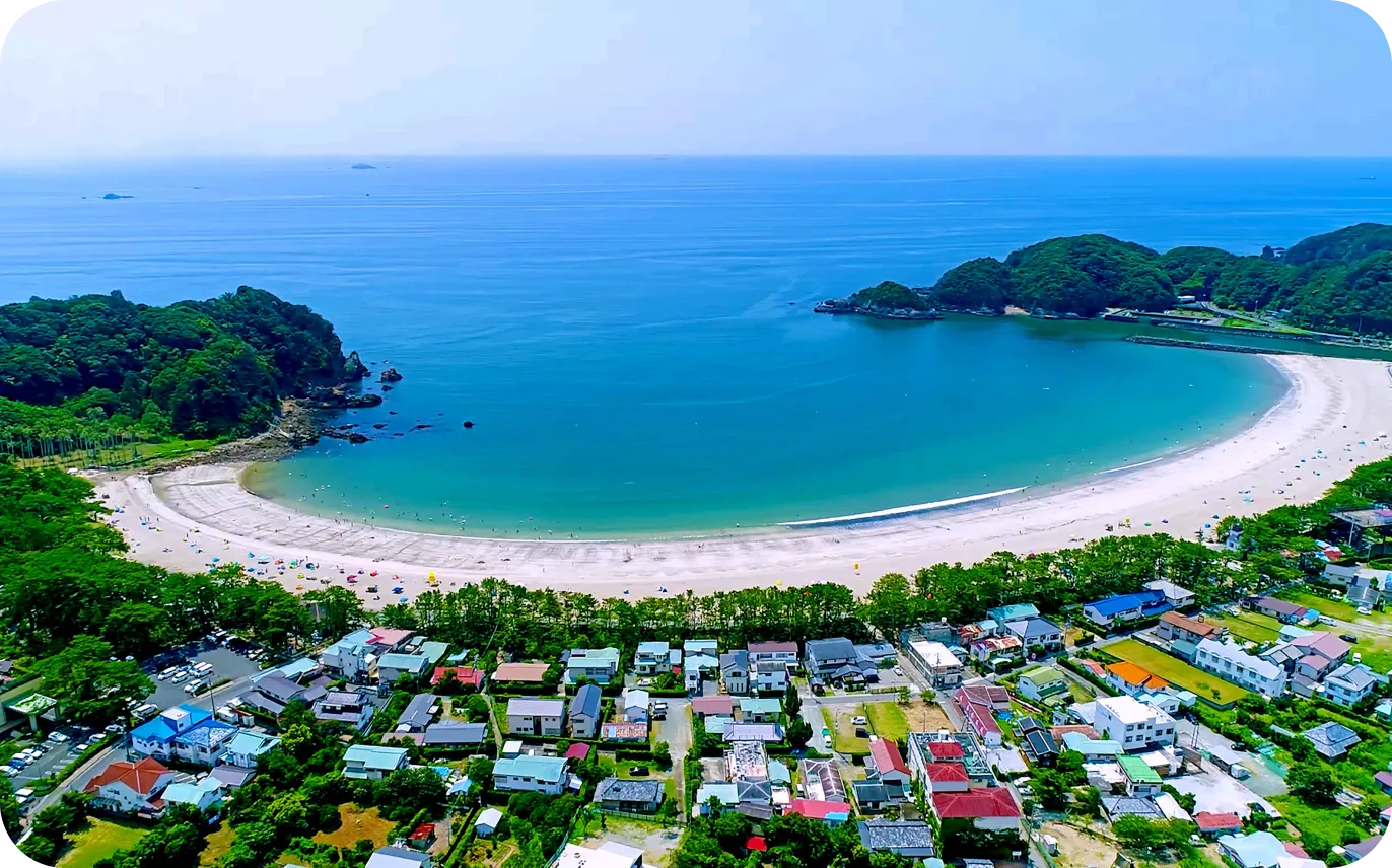 弓ヶ浜の白浜
